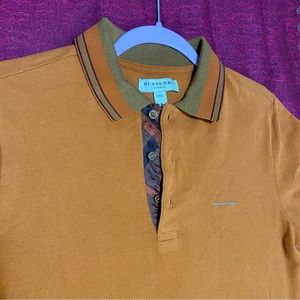 BURBERRY Logo Detail Cotton Polo Shirt
